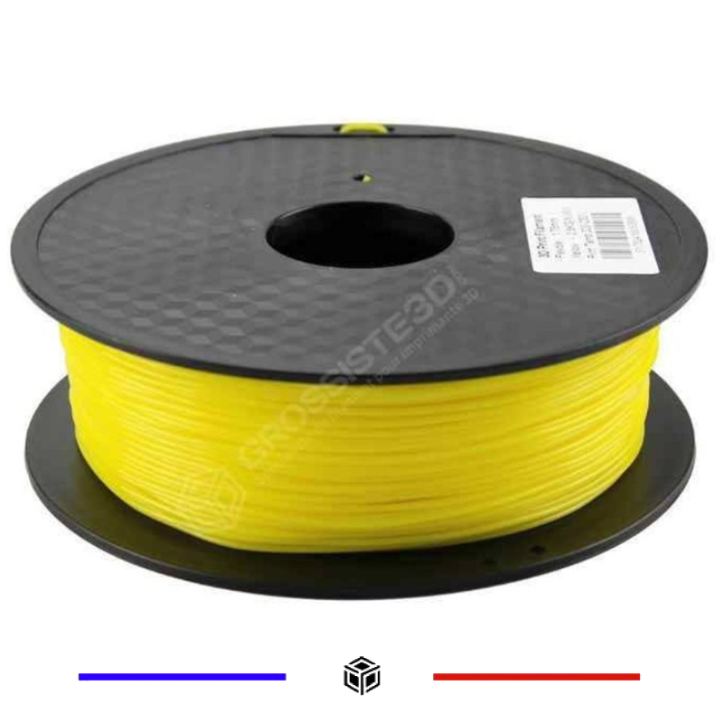 Filament 3D Jaune Flexible 1.75 mm