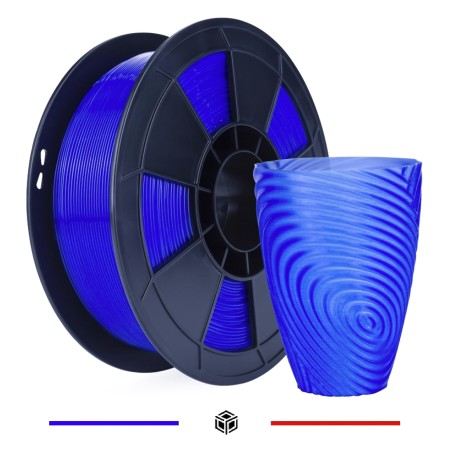 Filament 3D PLA Translucide 500g Bleu 1.75mm
