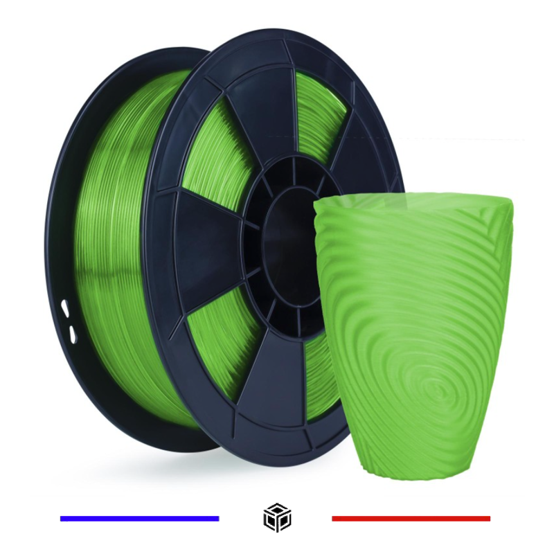 Filament 3D PLA Translucide 500g Vert 1.75mm