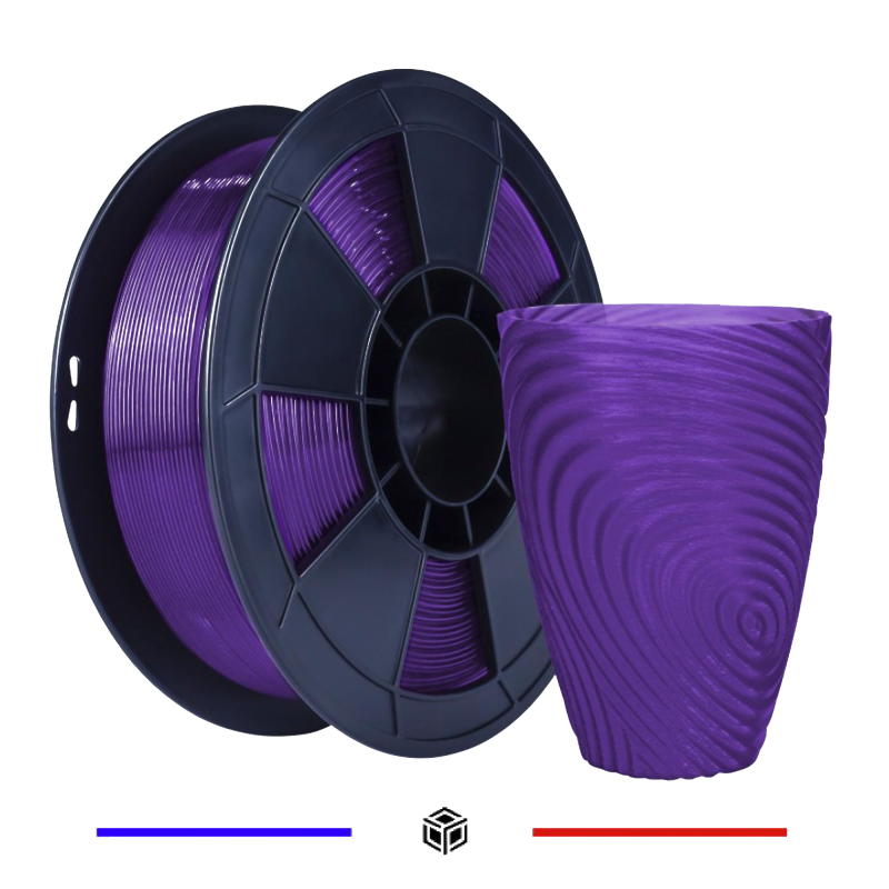 Filament 3D PLA Translucide 500g Violet 1.75mm