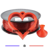 Filament 3D 2.85 mm paillette Rouge Scarlet PLA