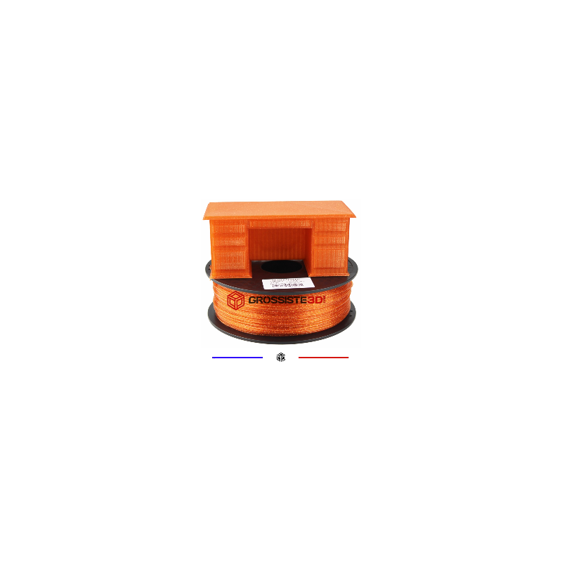 Filament 3D 2.85 mm paillette orange PLA