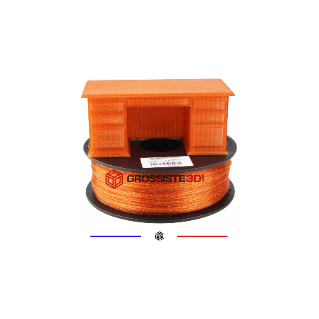 Filament 3D 2.85 mm paillette orange PLA