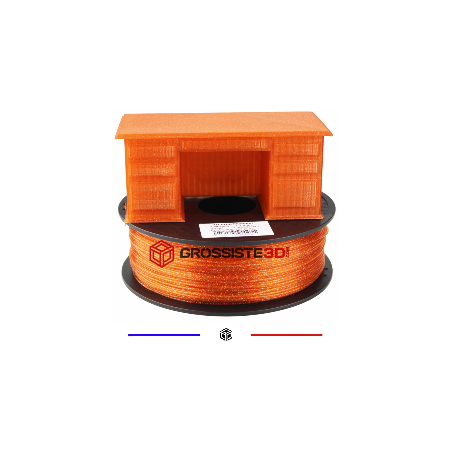 Filament 3D 2.85 mm paillette orange PLA