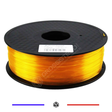 Filament PLA Translucide Orange 3mm – 1 Kg – Finition transparente