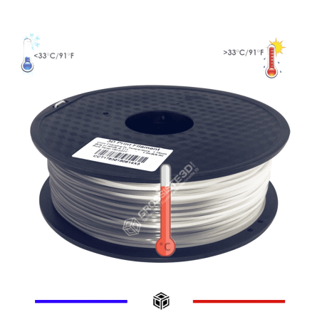 Filament 3D PLA Thermosensible 500g Gris -Blanc 1.75mm