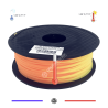 Filament 3D PLA Thermosensible 500g Orange - Jaune 1.75mm