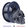 Filament 3D Silk Glossy 1 Kg Argent Noir 1.75 mm