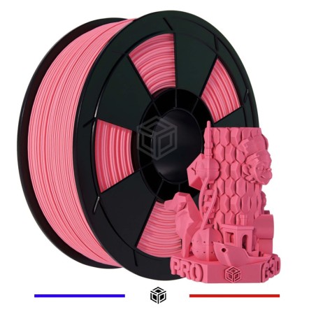 Fil 3D PLA Pastel 1 Kg 1.75 mm Rose Dragé