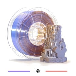 Fil 3D PLA BICOLORE SILK GLOSSY PLATINE 1 Kg 1.75 mm Or Lavande Fil 3D PLA BICOLORE SILK GLOSSY PLATINE 1 Kg 1.75 mm Or Lavande