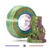 1495 - Fil 3D PLA TRICOLORE SILK GLOSSY AZURY 1 Kg 1.75 mm Jaune Violet Bleu