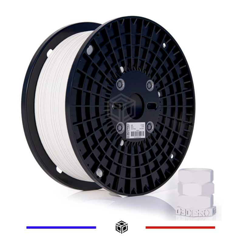 Filament 3D G3D PRO ABS 1.75mm Format 9KG XXL Blanc Filament 3D G3D PRO ABS 1.75mm Format 9KG XXL Blanc