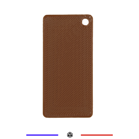 Échantillon filament PLA G3D PRO® Marron – Plaquette test