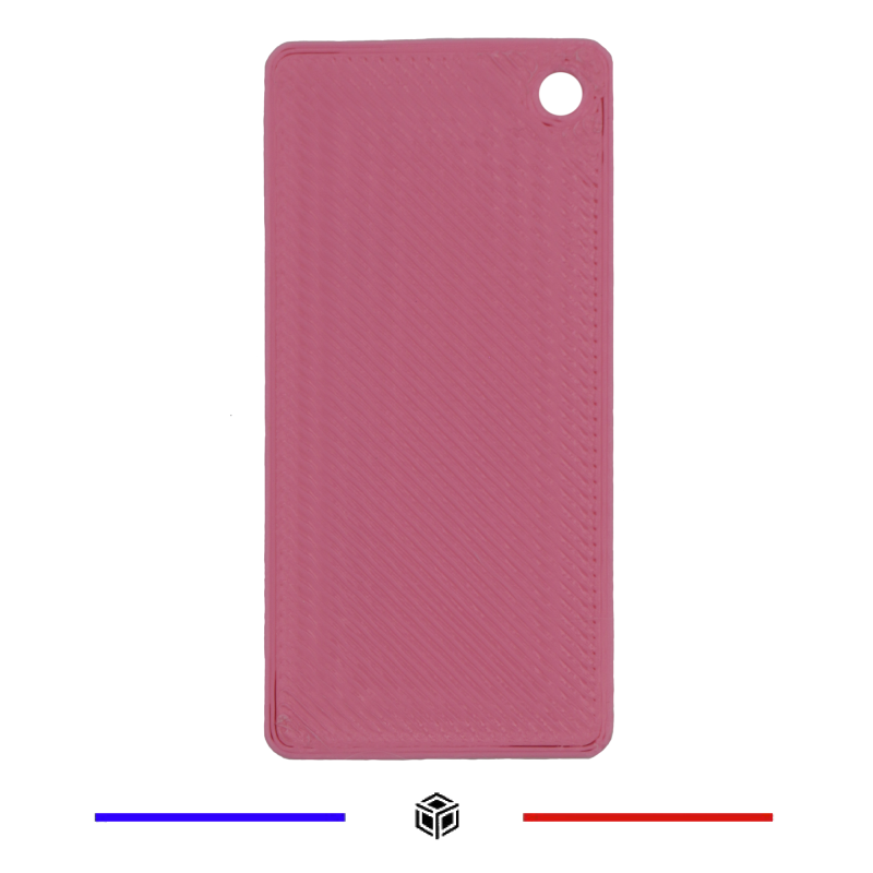 Échantillon filament PLA G3D PRO® Rose – Plaquette test