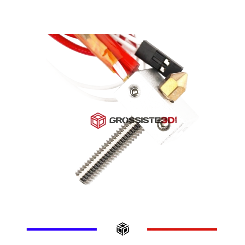 Kit MK8 Extrudeuse Tête Buse M6 PLAT 0.4mm Kit MK8 Extrudeuse Tête Buse M6 PLAT 0.4mm
