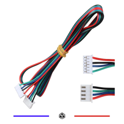 Câble de moteur pas à pas Nema 17 avec connecteur blanc 1500mm