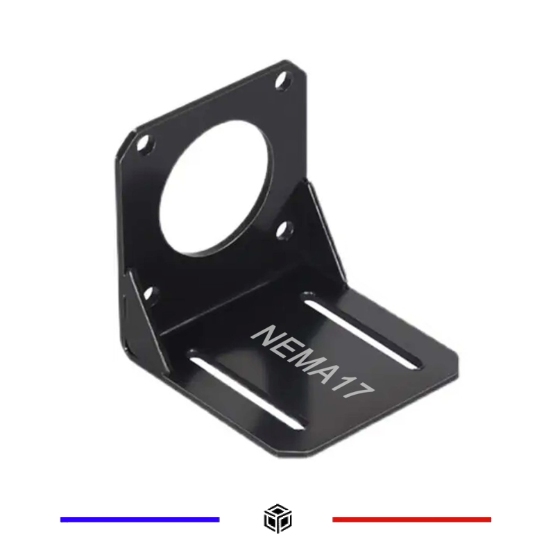 Support en acier 3D-Nema 17 avec vis