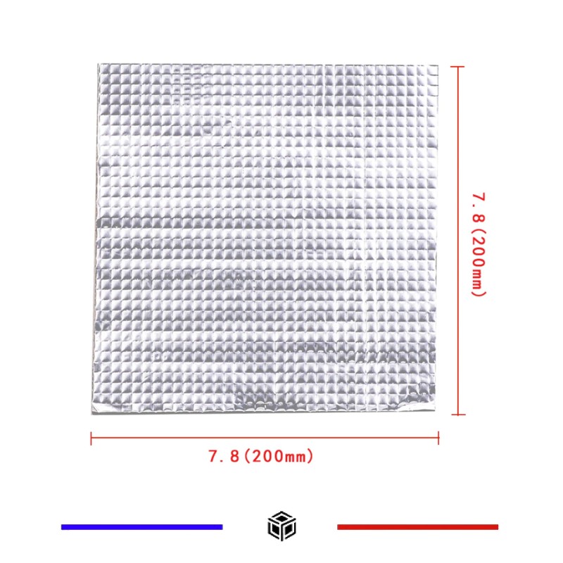 Adhésif Isolation thermique plateau chauffant imprimante 3D 200x200mm Adhésif Isolation thermique plateau chauffant imprimante 3D 200x200mm