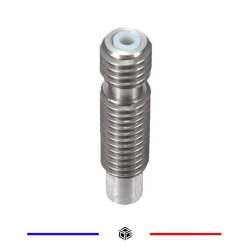 Gorge E3D V6 en Acier Inoxydable PTFE 2,85mm