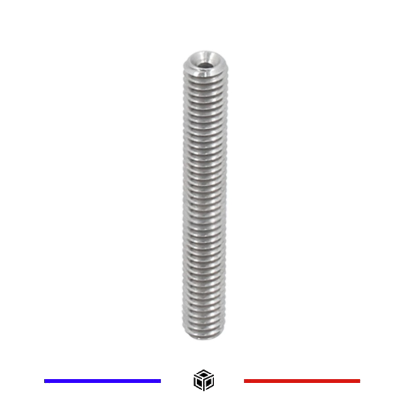Gorge MK8 M6x40mm en Acier Inoxydable PTFE 1,75mm Gorge MK8 M6x40mm en Acier Inoxydable PTFE 1,75mm