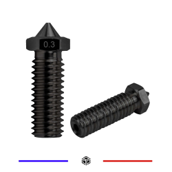 Buse E3D volcano 0.3mm Acier Trempé 1.75mm