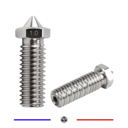 Buse E3D volcano 0.6mm Acier Inoxydable 1.75mm