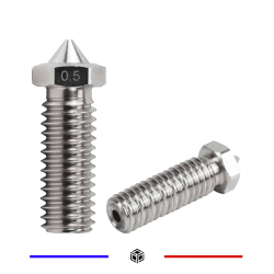 Buse E3D volcano 0.5mm Acier Inoxydable 1.75mm