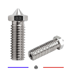 Buse E3D volcano 0.3mm Acier Inoxydable 1.75mm