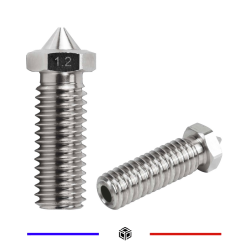 Buse E3D volcano 1.2mm Acier Inoxydable 2.85mm