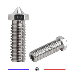 Buse E3D volcano 1.0mm Acier Inoxydable 2.85mm