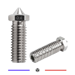 Buse E3D volcano 0.4mm Acier Inoxydable 2.85mm