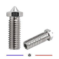 Buse E3D volcano 0.5mm Acier Inoxydable 2.85mm