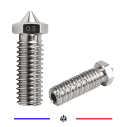 Buse E3D volcano 0.3mm Acier Inoxydable 2.85mm