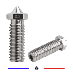 Buse E3D volcano 0.2mm Acier Inoxydable 2.85mm