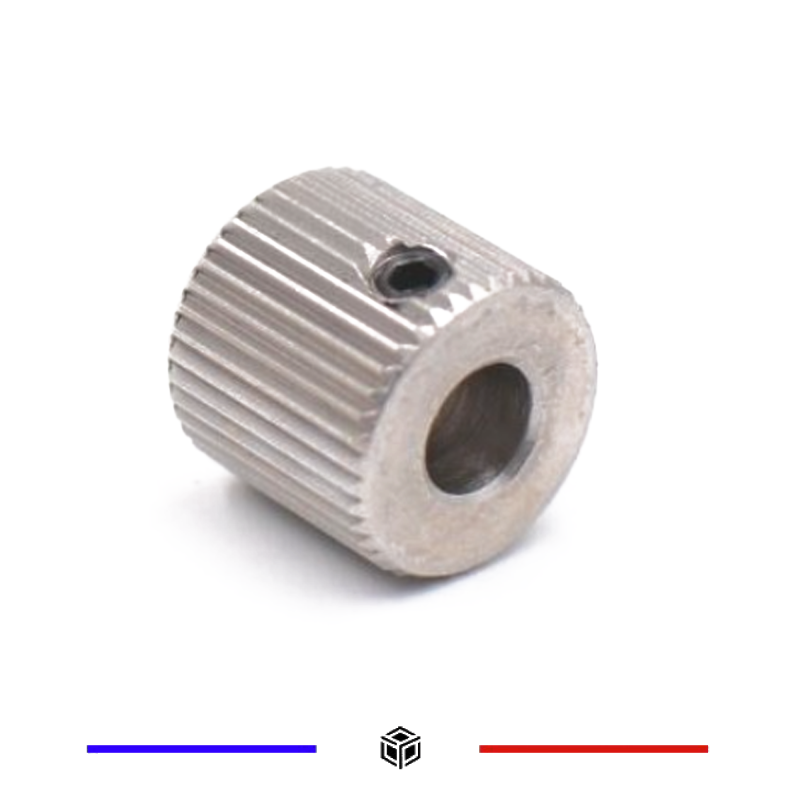 Engrenage extrudeur entrainement Mk7 / Mk8 40 dents 5mm Engrenage extrudeur entrainement Mk7 / Mk8 40 dents 5mm