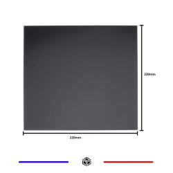 Verre ultrabase imprimante 3D 220*220*4mm