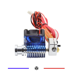 KIT EXTRUDEUR 0.4mm E3D V6 24 V direct short avec Ventilateur