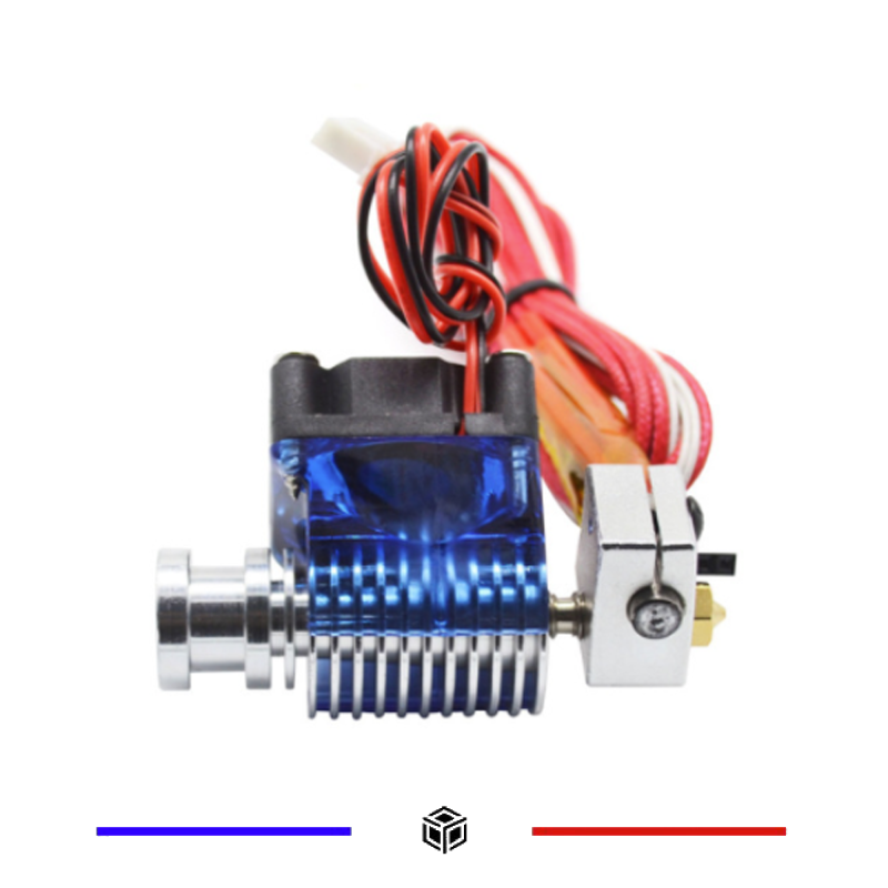 KIT EXTRUDEUR 0.4mm E3D V6 direct short avec Ventilateur