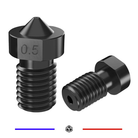 Buse 0,5mm E3D V6 V5 1,75mm Acier Trempé
