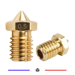 Buse 0,5mm E3D V6 V5 2,85mm Laiton