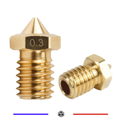 Buse 0,3mm E3D V6 V5 2,85mm Laiton