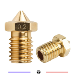 Buse 0,2mm E3D V6 V5 2,85mm Laiton