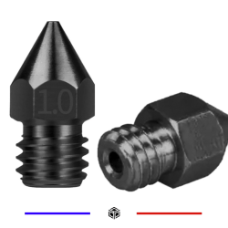 Buse 1.0mm MK7 MK8 1.75mm Acier Trempé