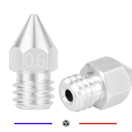 Buse 0.6mm MK7 MK8 1.75mm Titane