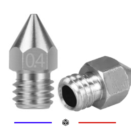 Buse 0.4mm MK8 MK7 3MM Acier Inoxydable
