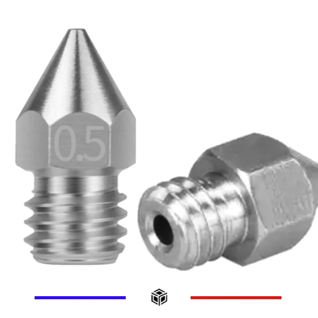 Buse 0.5mm MK8 MK7 1.75MM Acier Inoxydable