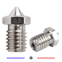 Buse 0,5mm E3D V6 V5 1,75mm Acier Inoxydable