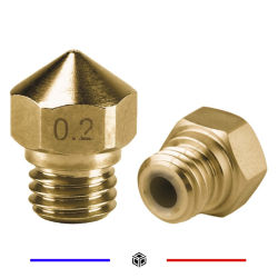 Buse 0,2 mm MK10 Laiton – Impression 3D – Grossiste 3D