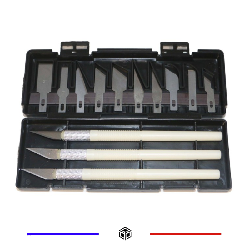 PACK DE 3 SCALPELS ET 10 LAMES