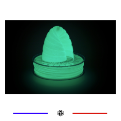 Filament ABS Phosphorescent 1.75 mm Vert par 10 mètres